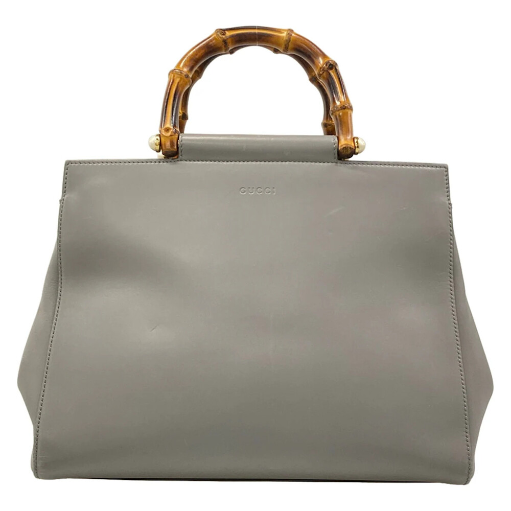 Gucci Nimfair Gray Dark Brown Leather #329962G11B